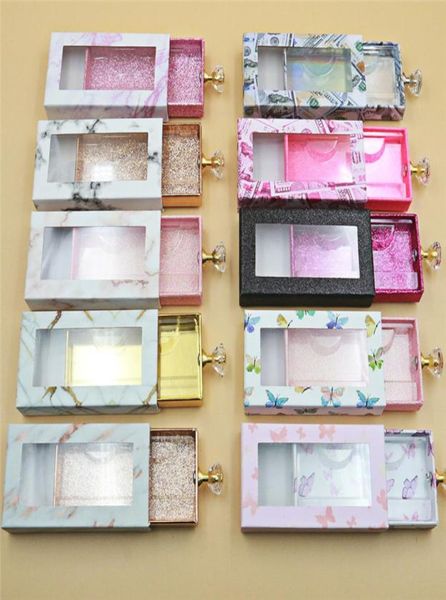 

false mink eyelashes box false eyelashes packaging empty lash case custom logo eyelash box without eyelashes 12 styles packing las9323134