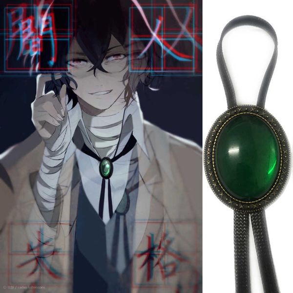 

bolo ties dazai osamu cosplay adjustable bow tie bolo tie fashion bolo tie animation anime necktie hkd230719, Red