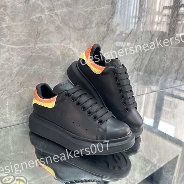 

luxury sneakers casual alexander shoe tread slick chaussures high triple royal pale lace up sneaker men platform womens trainers xsd221116, Black