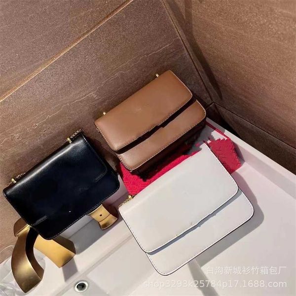 

68% off 2023 new bagdesigner new fashion big one shoulder crossbody show tofu spliced with lingge chain handheld women's bag