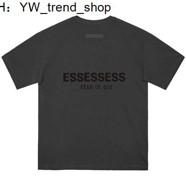 

designer shirts casual tshirt essent t shirt street loose men women summer luxury shorts essen tshirts chest print tees essentiel t-shirt 2, White;black