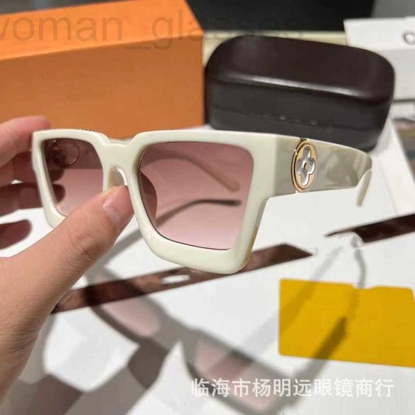 

sunglasses frames designer new sunglasses, advanced sense, sun protection, women's fashion, ins style, large frame explosion-proof, uv, Silver