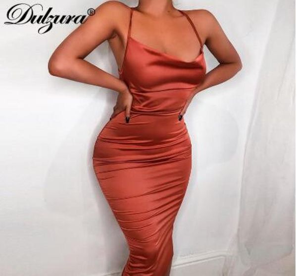 

summer women long dress satin sleeveless bandage backless elegant party dress vestidos elegant hollow out6095198, Black;gray
