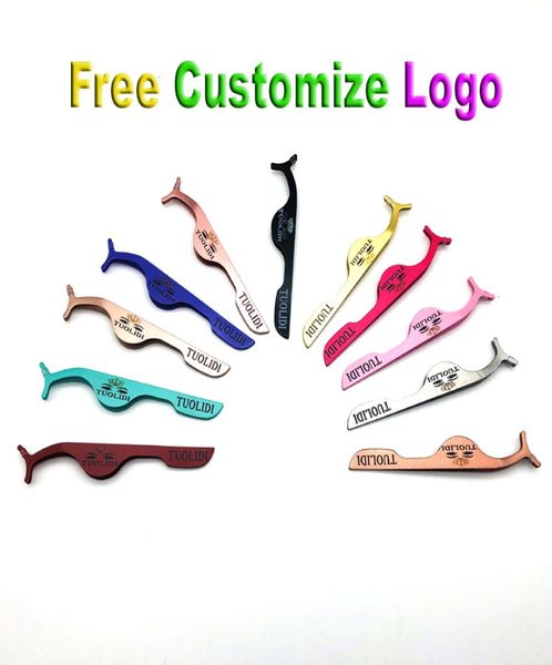 

whole professional gradient color custom logo false eyelash tweezer applicator clip2628951