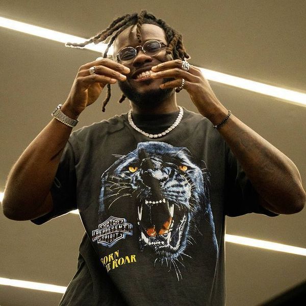 

women s t shirt 2023 tiger head washed and worn men women couple size loose t shirt short sleeve 230720, White