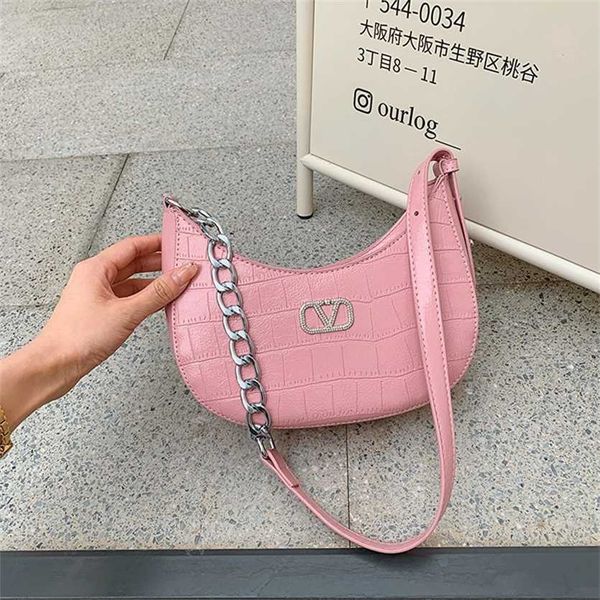 

63% off 2023 new bagdesigner new fashion printing advanced feeling crescent women's law stick underarm same style shoulder bag