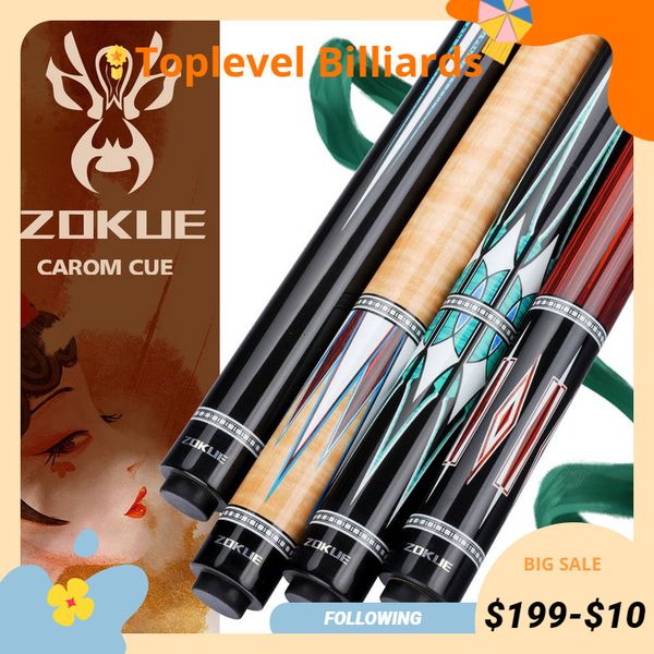 

billiard cues zokue carom stick professional cue korean 3 cushion taper 12mm tip 142 cm libre with case 230720
