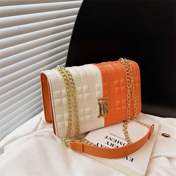

66% off 2023 new bag bag designer high end for women new spring/summer fashion versatile color contrast shoulder niche design ins diagonal c