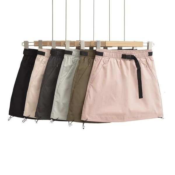 

skirts 2023 06 spring summer women female polyester brand skirt 230720, Black