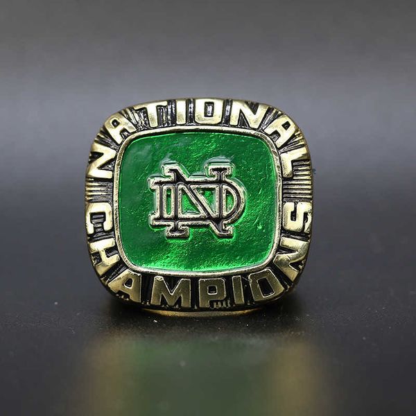

ncaa 1977 notre dame of paris championship ring customized, Golden;silver
