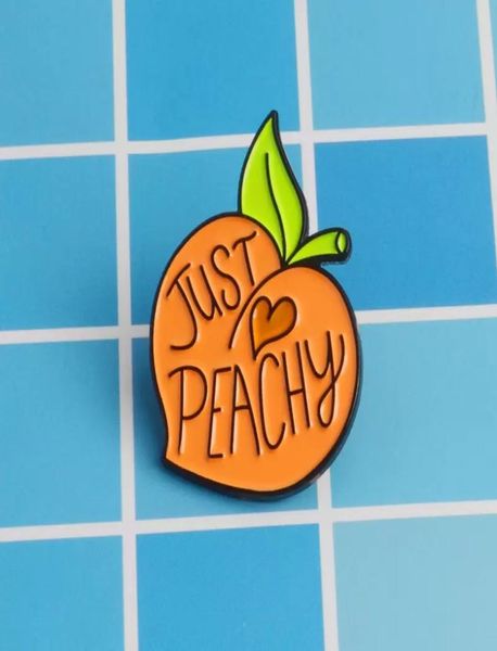 

just peachy cute small funny enamel brooches pins for women christmas demin shirt decor brooch pin metal kawaii badge fashion jewe7203832, Blue