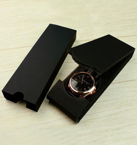 

10pcslot new fashion simple style design folding watch paper boxes lightweight factory outlets forleather watches gift boxes3223775, Black;blue