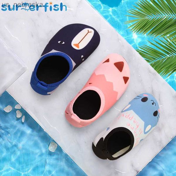 

children beach shoes baby soft floor indoor slippers snorkeling swim socks boys and girls antislip home kids slippers 110y l230518, Black;grey