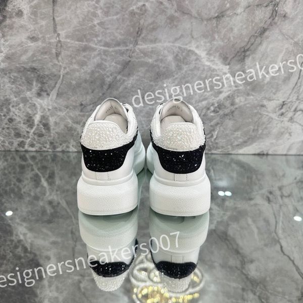 

2023 new sneakers casual alexander shoe tread slick chaussures high triple royal pale lace up sneaker men platform womens trainers xsd221116, Black