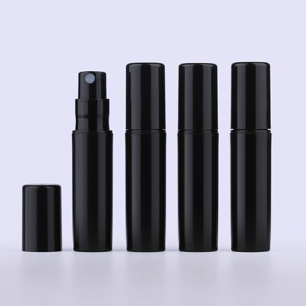 

100pcs 2ml mini small black plastic containers perfume bottles atomizer empty cosmetic containers for sample and gift
