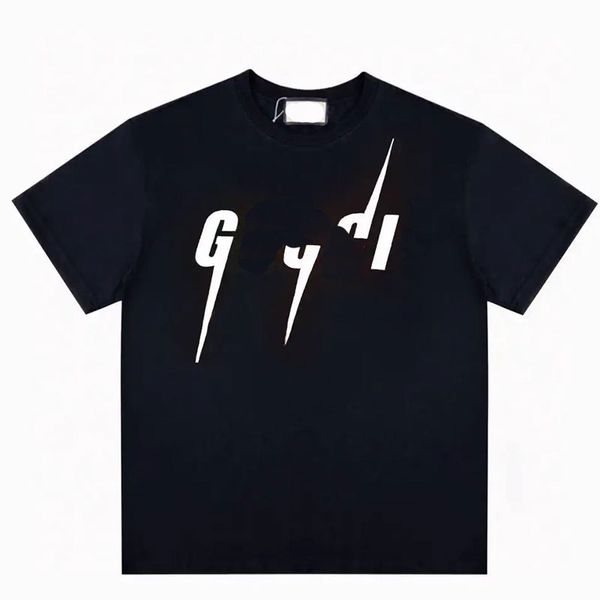 

official high end customized summer new style with pure white blade printing casual short sleeves, White;black