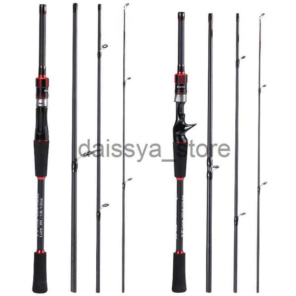 

boat fishing rods sougayilang 4 sections lure fishing rod 1.8m 1.98m 2.1m spinning/casting fishing carp pole carbon fiber ultralight travel