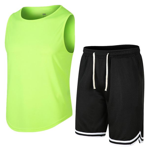 

men's tracksuits 2023 printed sportswear vest shorts summer male suit printing sleeveless t shirt casual pants outfit set 230719, Gray