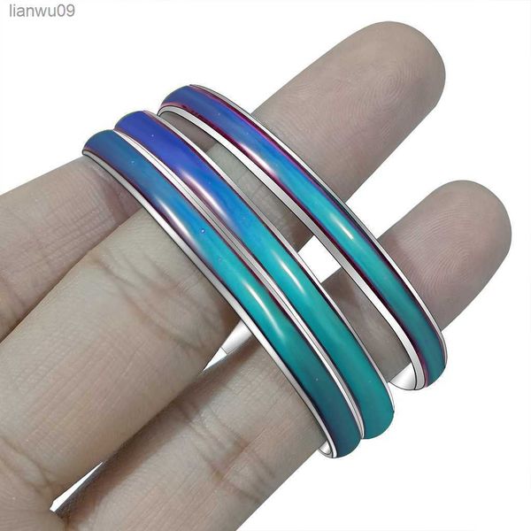 

fashion allmatch beautiful 6mm temperaturesensitive mood colorchanging bracelet bracelets for women 2022 l230704, Black