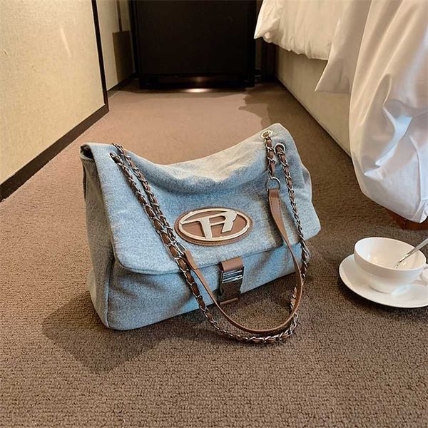 

65% off 2023 new bagbag designer this year's popular shoulder summer new women's korean version denim tote versatile chain crossbo