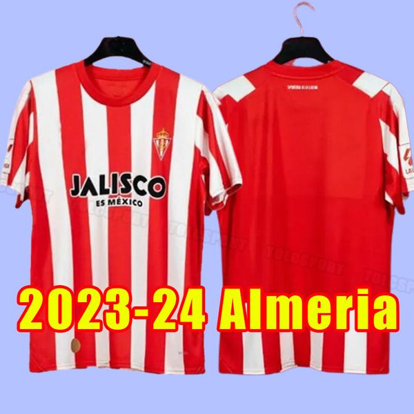 

23 24 sporting gijon soccer jerseys 2023 2024 manu garcia djurdjevic djuka g. js babin aitor g. d.perez camiseta de futbol men football shir, Black;yellow