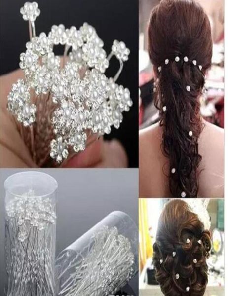

new arrival 3 styleswedding hair pins for bridal crystals pearls bridal hair pins headpieces u hairpin fork hair pearl flower1435605, Silver