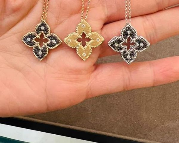 

chain necklace venetian princess brand logo designer new in luxury fine jewelry for womens pendant k gold love heart saturn planet clover fa, Silver
