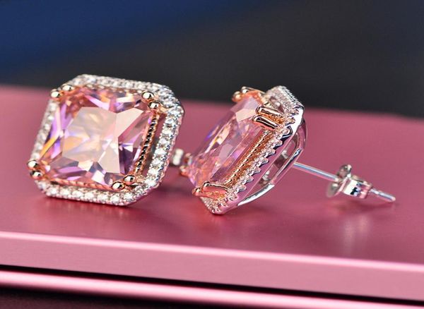 

pink arrival friends 18k white gold plated earings big diamond earrings for women white zircon earrings2914930, Golden;silver