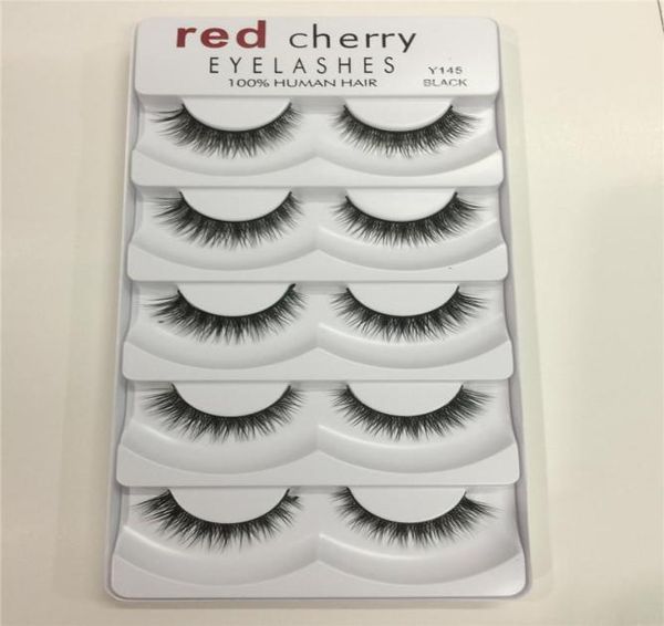 

makeup red cherry false eyelashes 5 pairspack 8 styles natural long professional makeup big eyes dhl 9378041