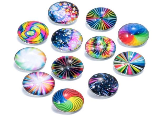 

24pcs 2019 new vintage flowers pattern 18mm stone snap button jewelry faceted glass snap fit snap earrings bracelet jewelry1873902, Bronze;silver