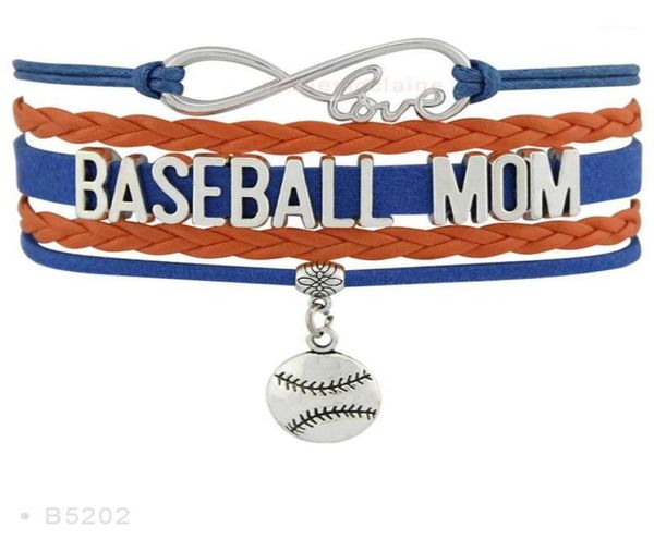 

charm bracelets infinity love baseball mom coaches heart glove lover women039s fashion bracelets19908826, Golden;silver