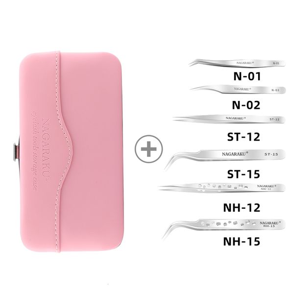 

makeup tools nagaraku tweezers eyelash extension set kit great precision stainless steel mega volume fans pick up application 230720