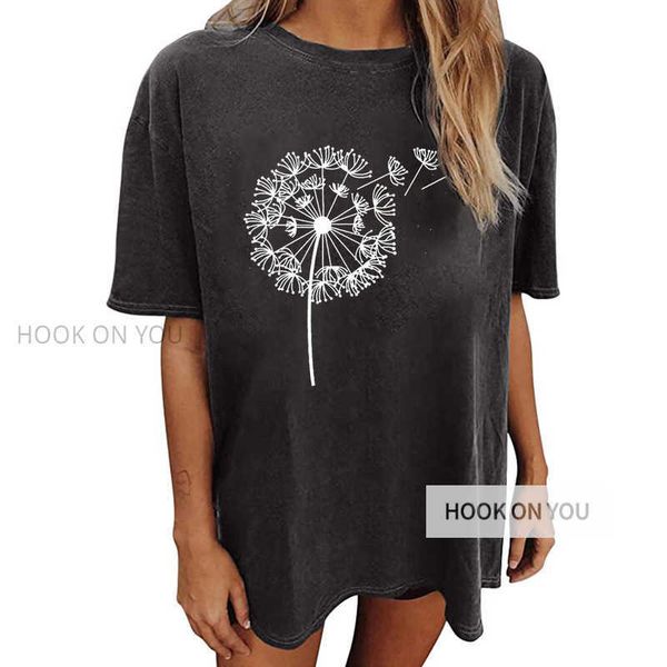 

new women's wear duoduo taraxacum short sleeve t-shirt women's top, White