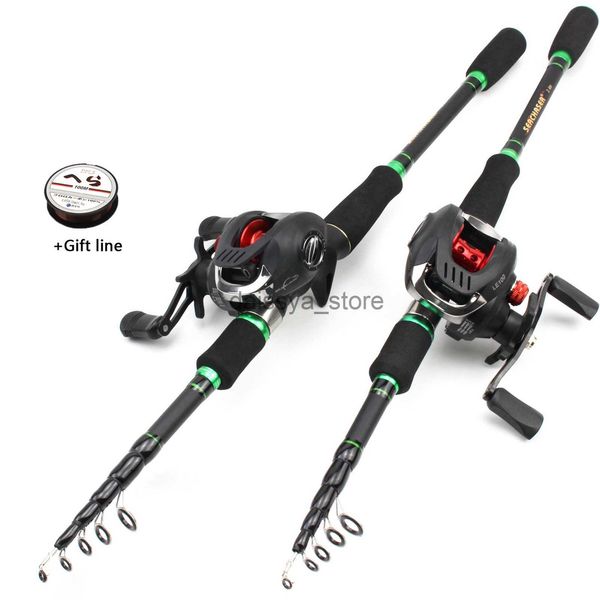 

boat fishing rods 1.8m 2.1m 2.4m 2.7m fishing rod with reel casting rod and casting reel set carbon lure fishing rod lure weight 7-28g m pow