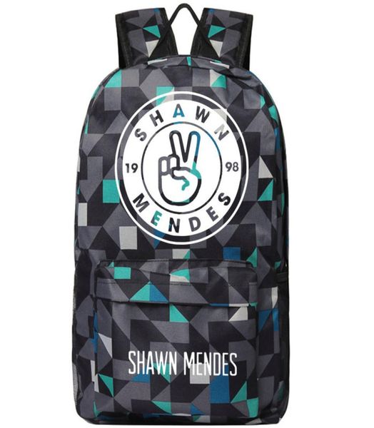 

shawn mendes backpack illuminate singer school bag gym train daypack quality schoolbag outdoor rucksack sport day pack7887233