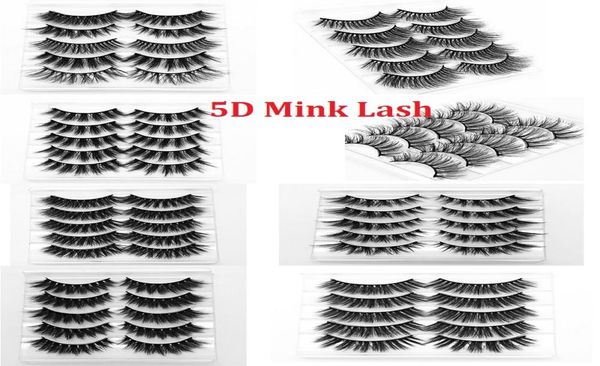 

fast delivery by dhlhigh end market 5d mink lahes natural thick 5d mink eyelashes glb series 5d mink lash extensions 5 pairs2153235