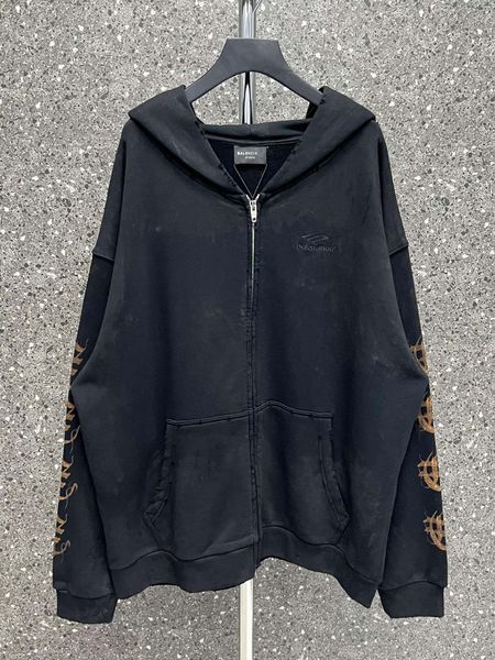 

men's plus size hoodies & sweatshirts in autumn / winter 2022acquard knitting machine e custom jnlarged detail crew neck cotton c2s21s, Black;brown