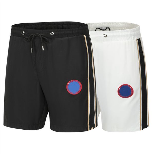 

men fashion designer waterproof fabric summer men shorts brand clothing swimwear nylon beach pants swimming board shorts, White;black