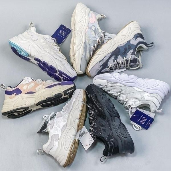 

leather mesh running shoes classic womens designer shoes low breathable sneakers fashion splicing platform shoes wear-resistant casual shoes