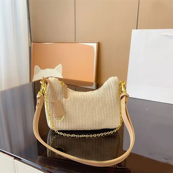 

woman crossbody bag straw beach bags nylon shoulder triangle bags hobos handbags chain purses designer cross body baguettes lady small totes
