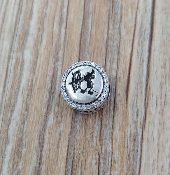 

andy jewel authentic 925 sterling silver beads dsn cruise line dcl exclusive steamboat willie charm charms fits european bracelets & necklac, Black