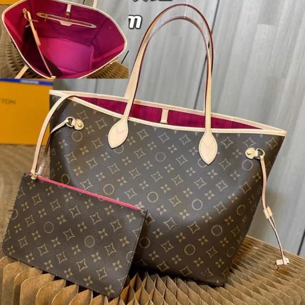 

tote bag designer bags handbag totes wallet fashion messenger old flower brown lattice mm shoulder women bags high capacity composite shoppi