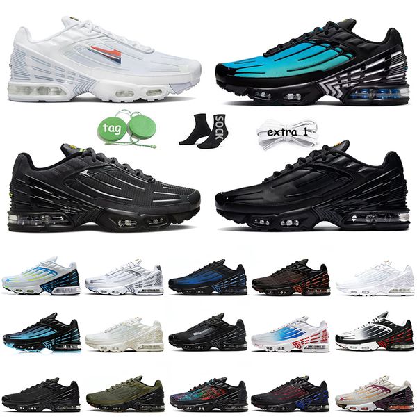 

2023 og original tn plus 3 womens mens tns running shoes black aqua unity white multi black royal crimson red halloween olive trainers tn3 r