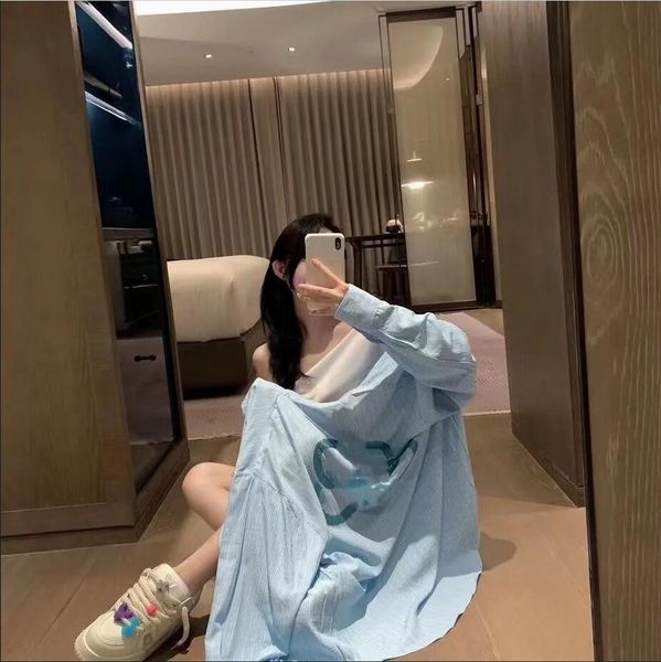 

luxury womens shirts designer fashion rhinestone and embroidery clothing summer casual loose design breathable long sleeve collar shirt qua, White