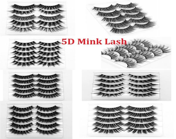 

fast delivery by dhlhigh end market 5d mink lahes natural thick 5d mink eyelashes glb series 5d mink lash extensions 5 pairs3629590