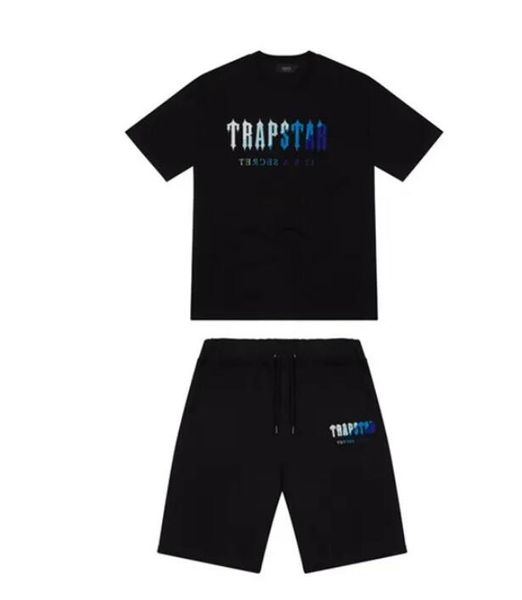 

trapstar new men's t shirt short sleeve outfit chenille tracksuit black cotton london streetwears-2xl, Gray