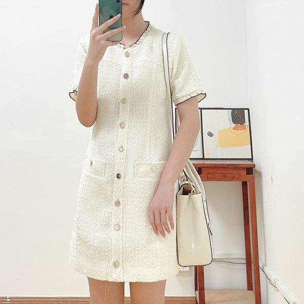 

work dresses sandro short dress with fancy braid trim ecru, Black;gray