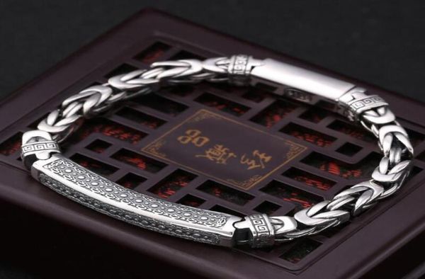 

charm bracelets bracelet men palindrome weave chain retro simplicity punk sterling silver atmosphere trendy fashion accessories je5517556, Golden;silver