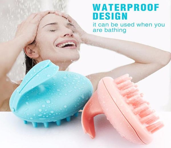 

head massage hair brush cute magical rabbit scalp massager electric shampoo comb vibration stress relief bath hair wash care5260946