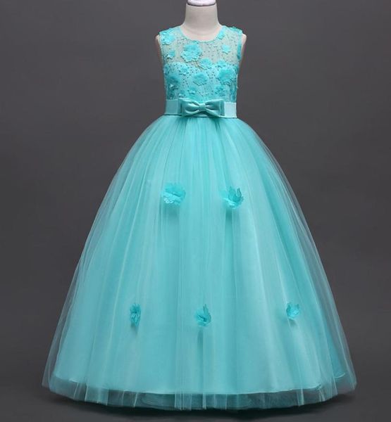 

summer flower girl dress grade 316 yrs baby princess dresses for girls wedding party vestidos infantis kid girls clothes y1892472489, Red;yellow